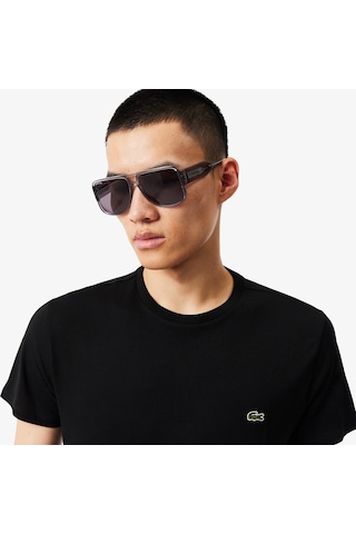 Lacoste Erkek Regular Fit Bisiklet Yaka T-shirt Siyah