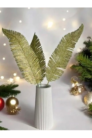 Dekoratif Simli Kuş Tüyü Altın-gümüş-rose-gold