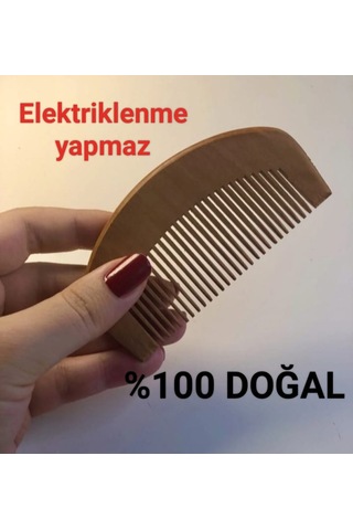 5'li Ahşap Tarak Seti Geniş Ve Dar Dişli+2 Adet Limon Ağacı+3 Adet Kiraz Ağacı Islak Ve Kuru Kullanıma Uygun 001