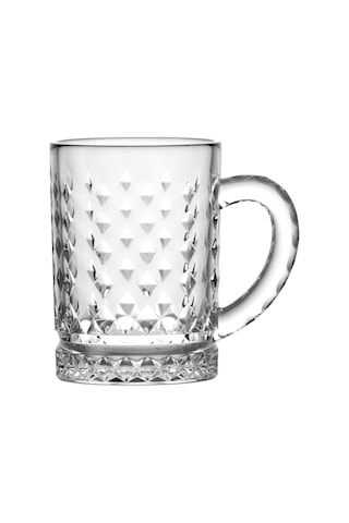 Arow Tr-4225 Raena 6'lı Cam Kulplu Kahve Yanı Bardak Seti Şeffaf