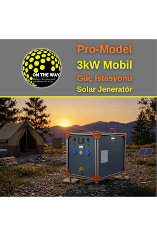 Otw Pro-model 3000w Mobil Güç İstasyonu Lifepo4 Bataryalı Solar Jeneratör