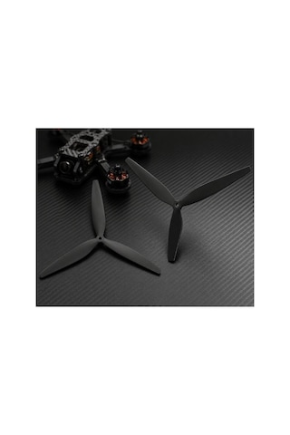 Hqprop 15 İnç 7x Gri Karbon Fiber Fpv Drone Pervane Seti 2 Li 1cw+1ccw