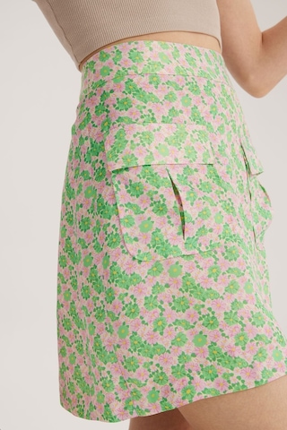 Stella Pulvis Çok Renkli Çift Cepli Mini Etek Çok Renkli