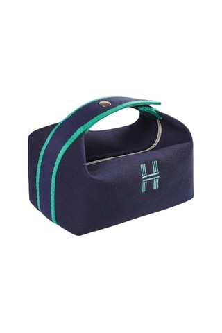 Büyük Kapasiteli Cilt Bakım Ürünü Saklama Çantası, Taşınabilir Gezi, Moda Seyahat Tuvalet Çantası - Mavi