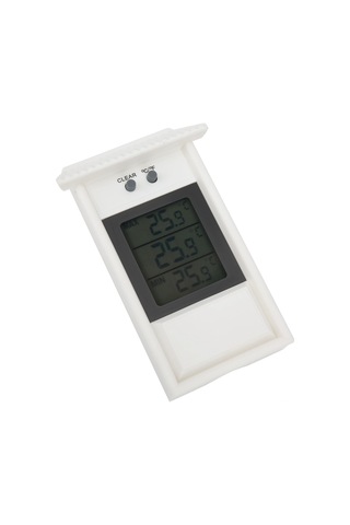 Xindoker Bahçe Ve Dış Mekanlar İçin Su Geçirmez Beyaz Dijital Termometre, Asma Kanca Ve Geniş Ölçüm Aralığı -20 C/+50 C İle Sıcaklık Ölçer