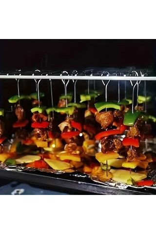 10'lu Paslanmaz Çelik Şiş Seti 20 Cm - Airfryer & Mangal Ttt