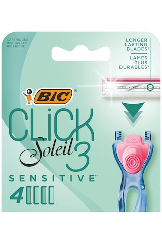 Bic Soleil Click Kadın Sistem Tıraş Bıçağı Yedek Kartuşu 4'lü