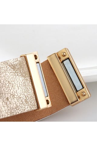 Goldenglımmer Metal Aksan Bilezik Gold