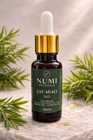 Çay Ağacı Yağı 20 Ml Saf Tea Tree Oil Uçucu Yağ, Cilt Ve Aromaterapi Yağı