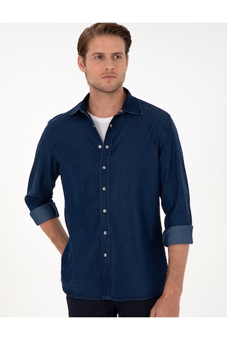 Pierre Cardin Erkek Lacivert Gömlek Jean 50292560-vr033 Lacivert