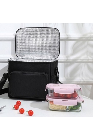 Öğle Yemeği İçin Yalıtımlı Soğutucu Çanta - Yüksek Kaliteli Gri Diğer