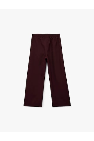 Koton Geniş Paça Biyeli Bordo Kız Çocuk Pantolon 6wkg40034aw Bordo