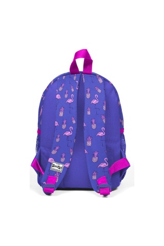 Minik Yuva Sırt Çantası Lavanta Pembe Flamingo Desenli İki Bölmeli 23152