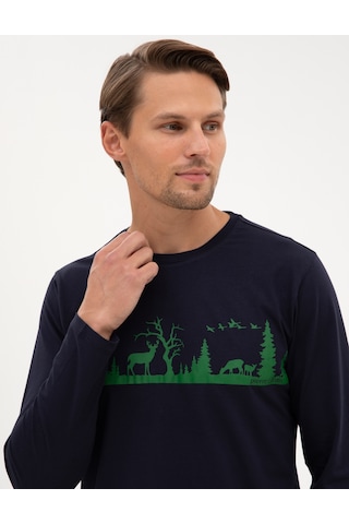 Pierre Cardin Erkek Lacivert Pijama Takım 50322636-200 Lacivert