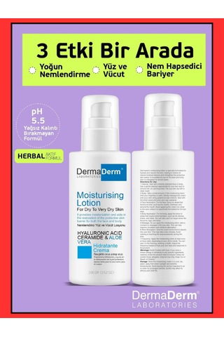 Dermaderm Nemlendirici Yüz ve Vücut Kremi 100 ML