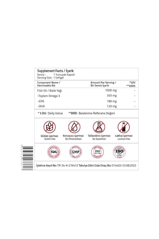 Validus Daily Omega 3 1000 Mg 30 Softgel