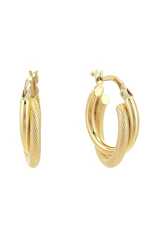 Moom Mücevherat Kadın 14 Ayar Altın İtalyan Halka Küpe N11.15550