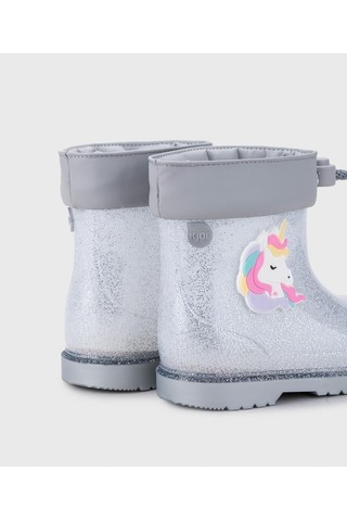Igor Bimbi Unicornio Glitter Çocuk Yağmur Çizmesi Gümüş Gümüş