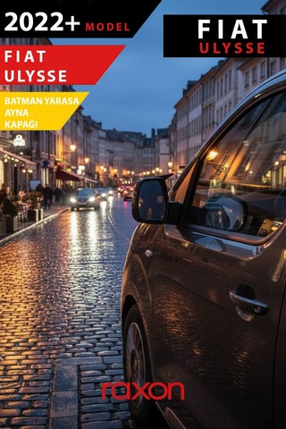 Fiat Ulysse 2022+ Batman & Yarasa Ayna Kapağı Parlak Piano Black Sport