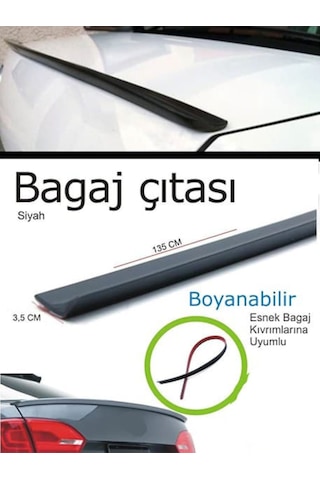 Universal M3 Spoyler Bagaj Üstü Rüzgarlık Sedan Araçlara