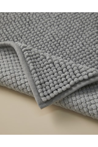 English Home Macaroni Kaydırmaz Taban Banyo Paspası 50x80 Cm Gri Gri