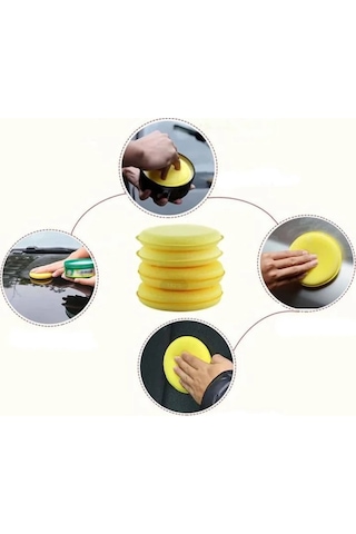 Premium Quality 100mm Sarı Köpük Sünger Pad 5 Adet