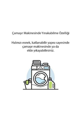 Aslan Home Jel Kaymaz Taban Yıkanabilir Yumuşak Yüzey Kesme Yolluk Krem4