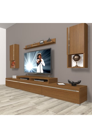 Decoraktiv Ekoflex 270ta Mdf Tv Ünitesi Tv Sehpası Ceviz