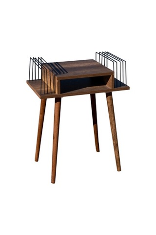 Plak Ve Pikap Sehpası 2 Li Barok Ahşap Ayaklı