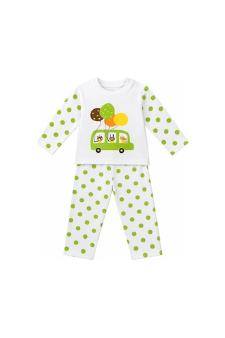 Love Minixx Bebek Kız -erkek % Pamuklu Pijama Takımı 3- 6 Yaş