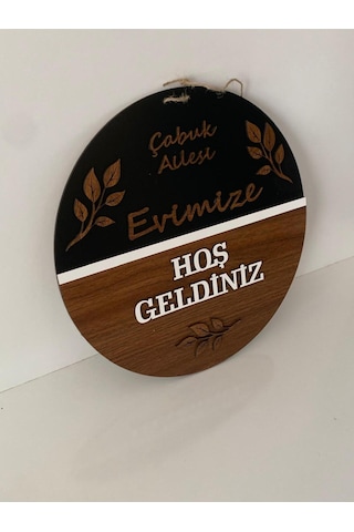 Kişiye Özel Ahşap Kapı Süsü