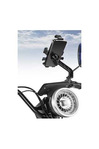 Darbe Emici 4-7inç Telefonları Destekler Motosiklet Scooter İçin Telefon Tutucu