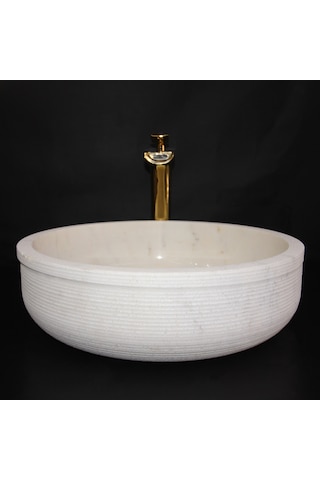 Afyon Sarılı Dışı Taramalı Yuvarlak Lavabo