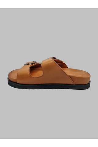 Pierre Cardin Pc-54607 Kadın Deri Terlik Taba