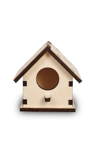 Vedemo Ahşap Kuş Evi Kuş Yuvası 10 x 10 x 12 CM