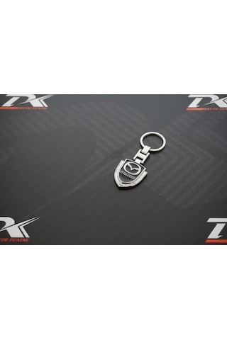 Mazda Uyumlu Logo Krom Metal Çift Yön Anahtarlık New Style