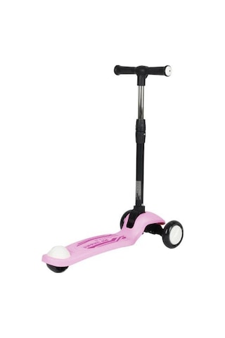 3+ Yaş Pro Scooter Açık Pembe Işıklı 50 Kg Taşıma Kapasiteli Sarı