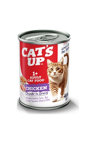 Cats Up Yaş Yetişkin Kedi Maması Tavuklu 415gr 36lı