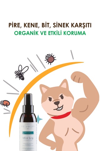 Botanivo Köpekler İçin Pire & Kene Karşıtı Sprey Kovucu Koruyucu