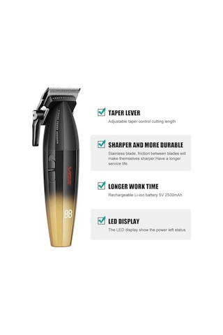 Vgr Saç Kesme Profesyonel Saç Düzeltici Elektrikli Kesme Akülü Saç Kesme Makinesi 9000rpm Giyotin Clipper Erkekler İçin