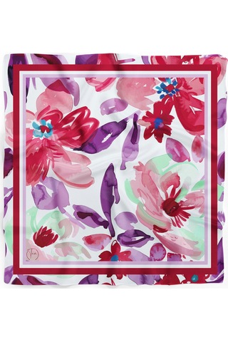 Sonsuz Bahar Desen 55x55cm Bandana/fular Çok Renkli
