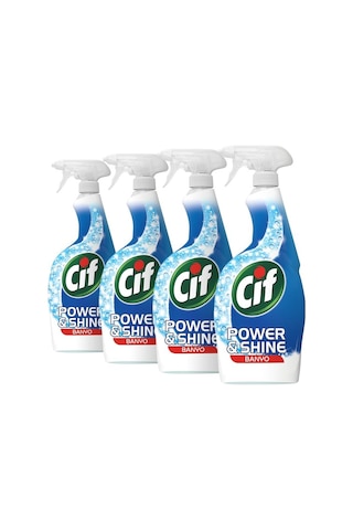 Cif Power & Shine Banyo Temizleyici Sprey 4 x 750 ML