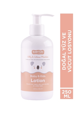 Babyton Bebek Ve Çocuklar İçin Doğal Yüz Ve Vücut Losyonu 250 Ml