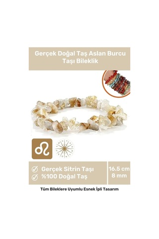 Enenstyle Fashıon Boutıqueunisex Aslan Burcu Enerjisini Yükselten Doğal Taş Bileklik Aslan Burçları Için Burç Taşı Bileklik Çok Renkli Çok Renkli