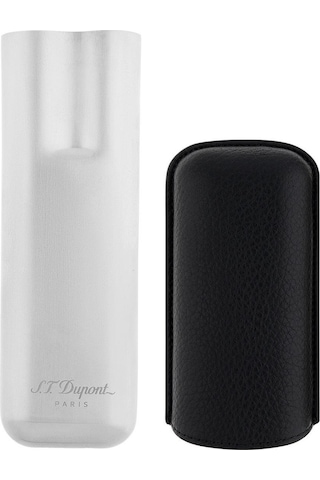 S.t. Dupont Deri Metal Puro Kılıfı Siyah/krom 2li 60ring