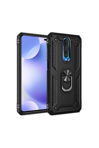 Xiaomi Redmi K30 Kılıf Zore Vega Kapak-Siyah
