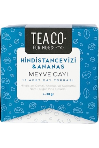 Tea Co. Read My Lips Çay Poşeti Kutusu 15'li 30 G