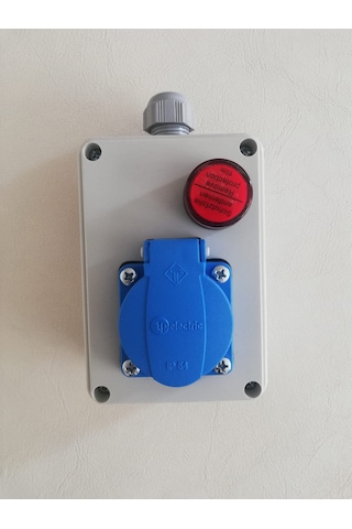 Endüstriyel Tip 1x16 Duvar Prizi Güç Göstergeli