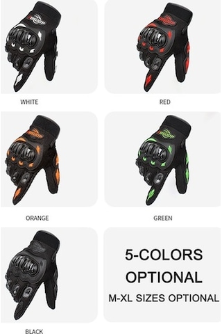 Trendooze Tam Parmak Motosiklet İçin Erkek Eldiveni Ekrana Dokunmak Xh