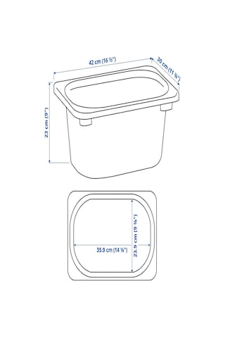 Ikea Lila Fonksiyonel Saklama Kutusu 42x30x23 Cm Oyuncak Düzenleyici Çocuk Odası